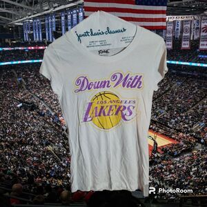 Down with the‎ Los Angeles Lakes T-Shirt Women's Size S (P55)